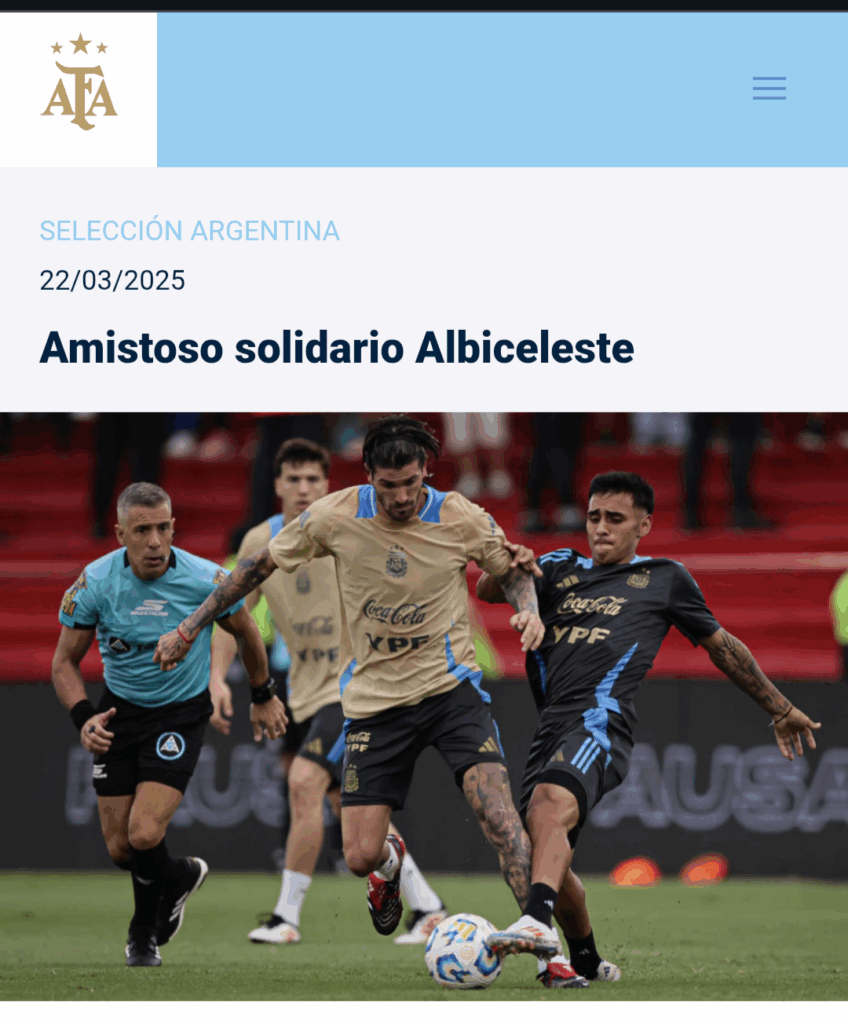 Cobertura amistoso seleccion argentina / UNAR AGENCY