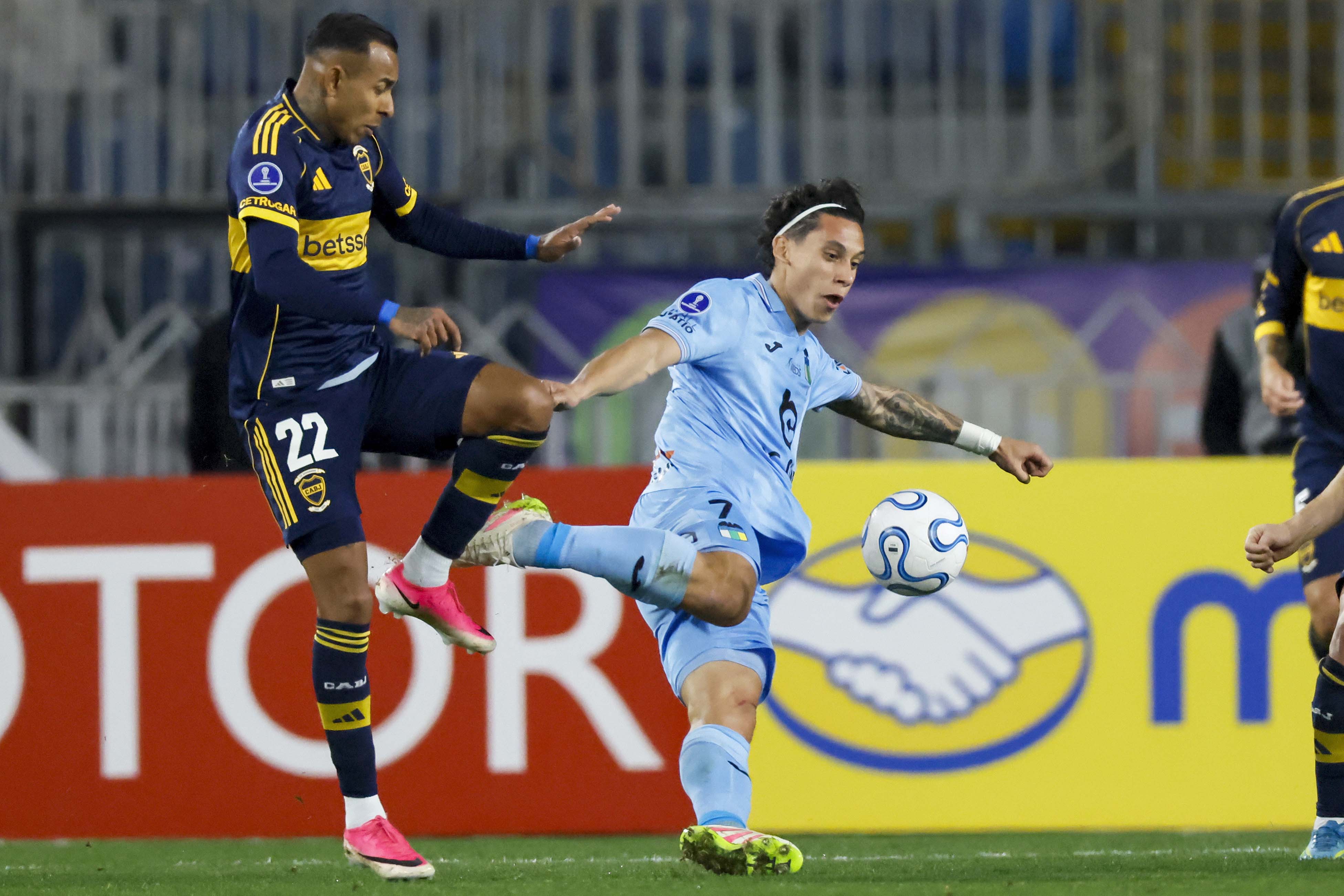 Rancagua, Chile – July 30, 2026:Football, O’Higgins vs Boca Juniors. 2026 Sudamericana Championship. O’Higgins player...
